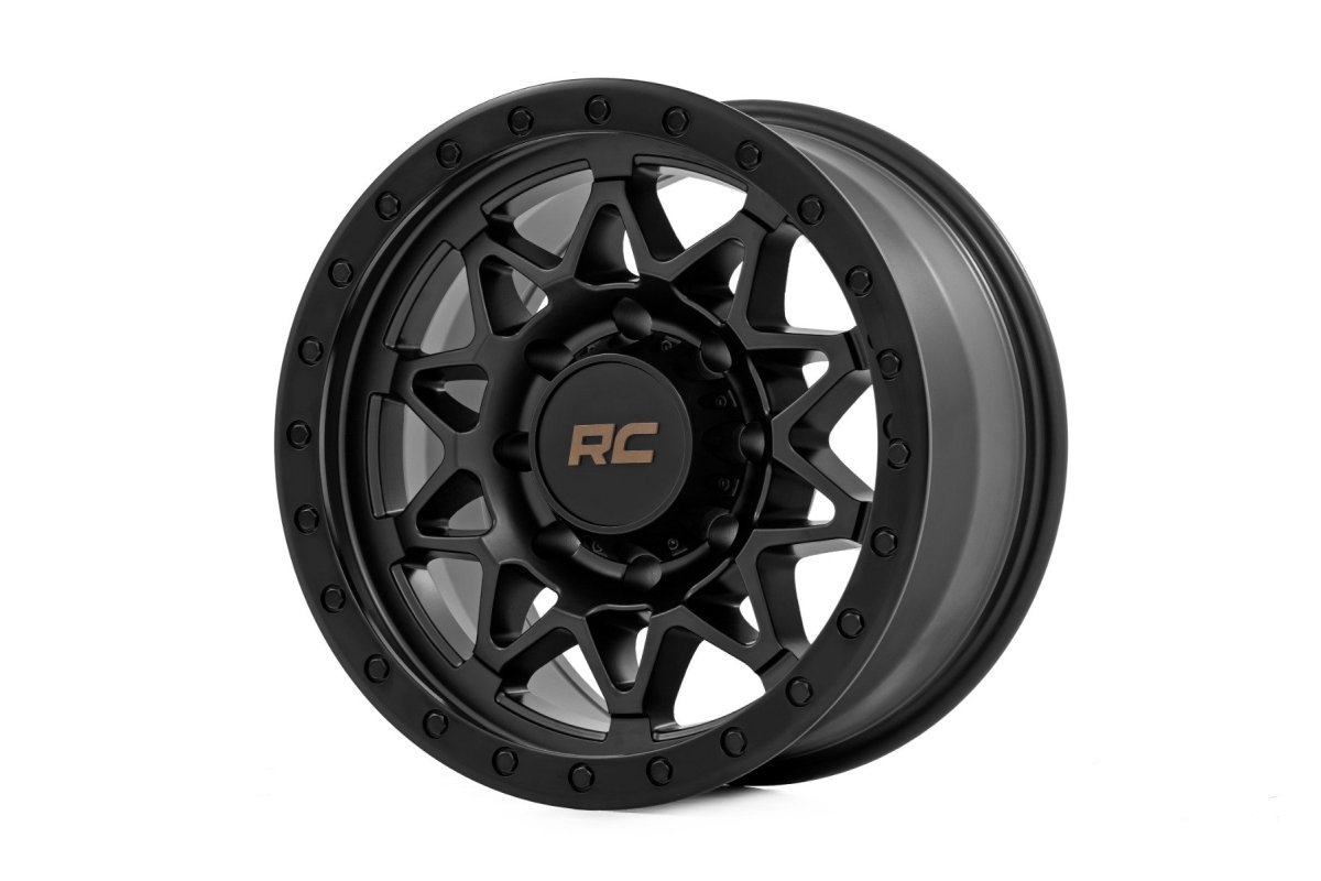 Wheel - Rough Country - 78 Series | Simulated Beadlock - Black